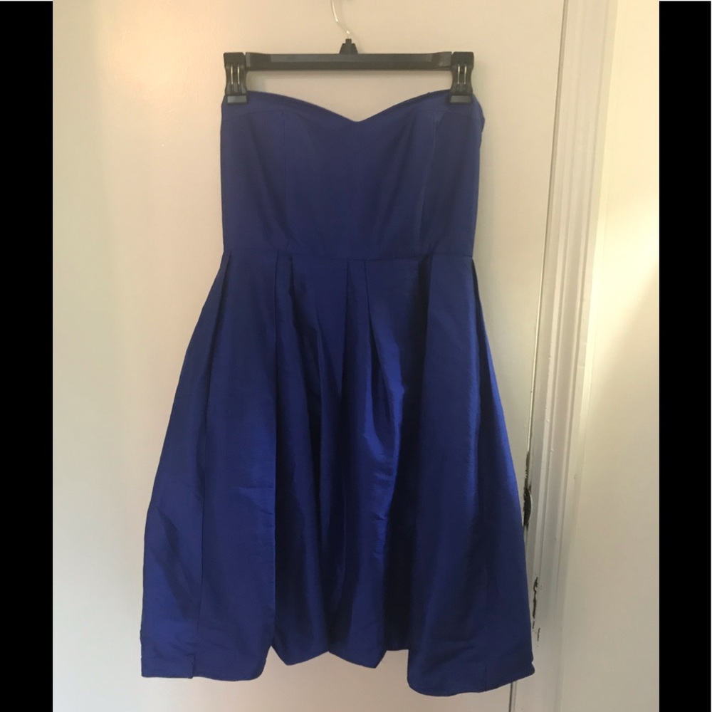 Royal Blue strapless dress